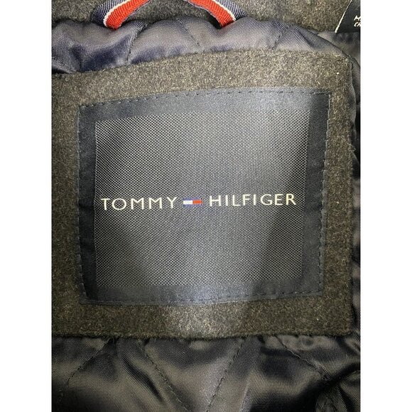 Tommy Hilfiger Men's Gray Peacoat‎ Wool Blend Blazer w/ Anchor Buttons SZ XL - Picture 5 of 9